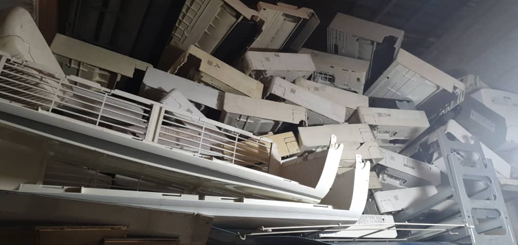 ضایعات پنل و کندانسور کولرگازی