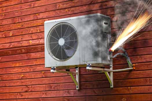 old air conditioner can cause of fire